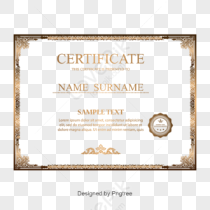 Certificate Border PNG Images With Transparent Background | Free ...