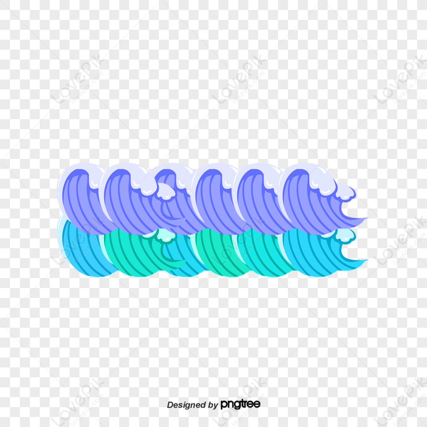 Gradient Blue Wave Vector Material,blue Waves,gradient Waves,waves PNG ...