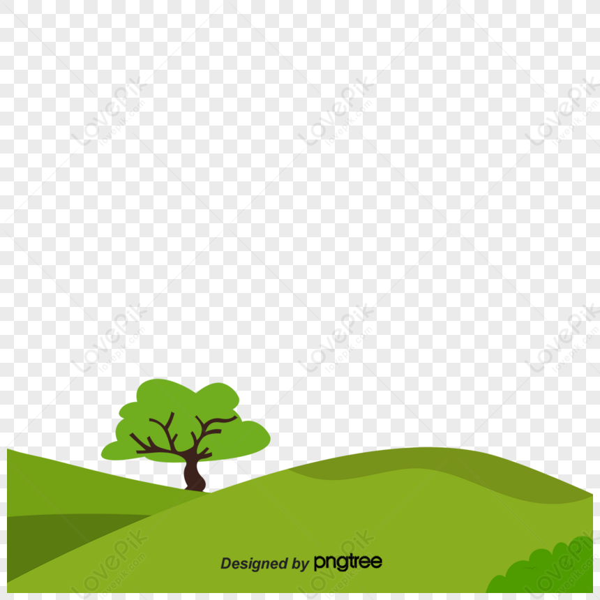 Green Trees Trees Border Texturethe Sunrisesetview Png Image Free