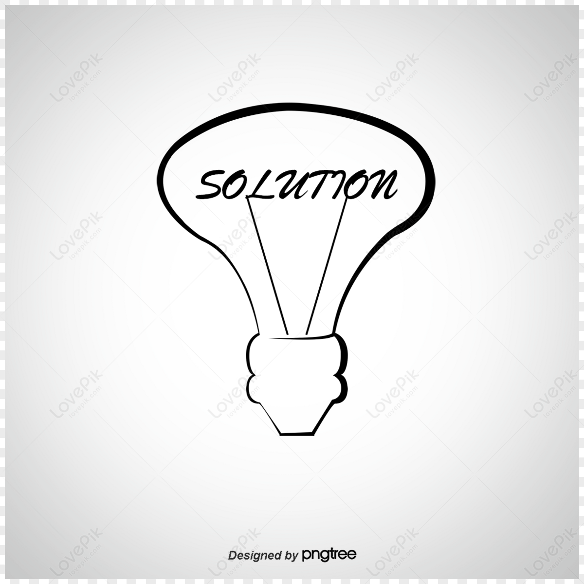 Plant inside lightbulb in one line drawing Vector Image