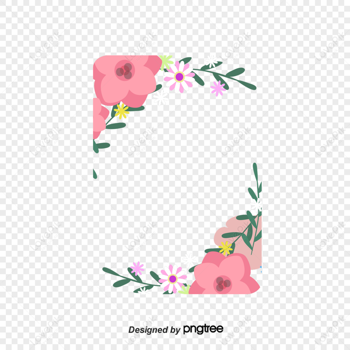 65 Free Painted Florals (PNG)