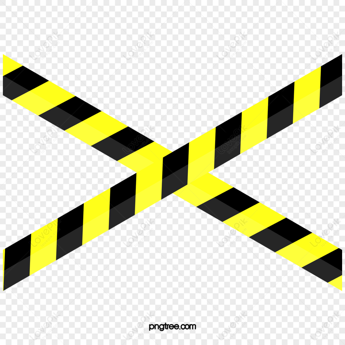 Yellow Stripe Clipart Transparent PNG Hd, Yellow Warning With