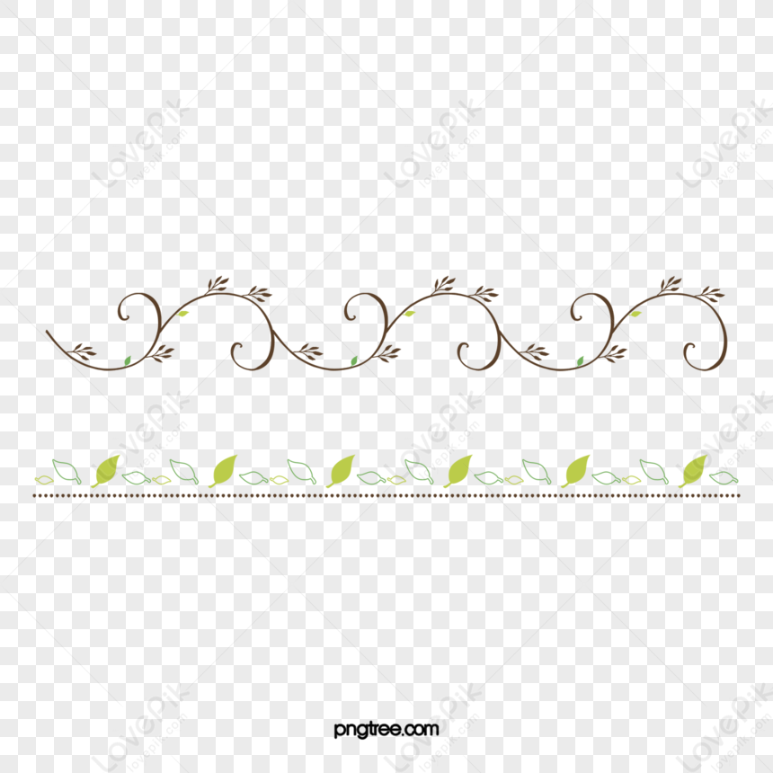 Leaves Creative Vector Division Lines,separate Lines,segments ...