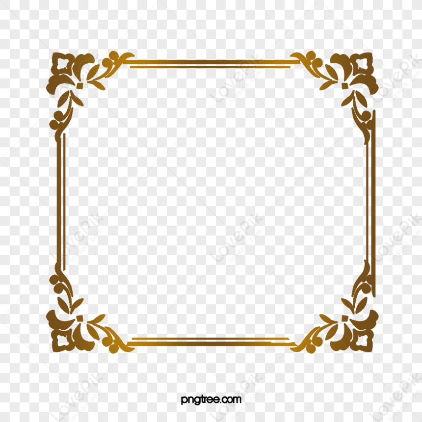 Luxury Gold Border,golden,gradient,halo PNG Image Free Download And ...