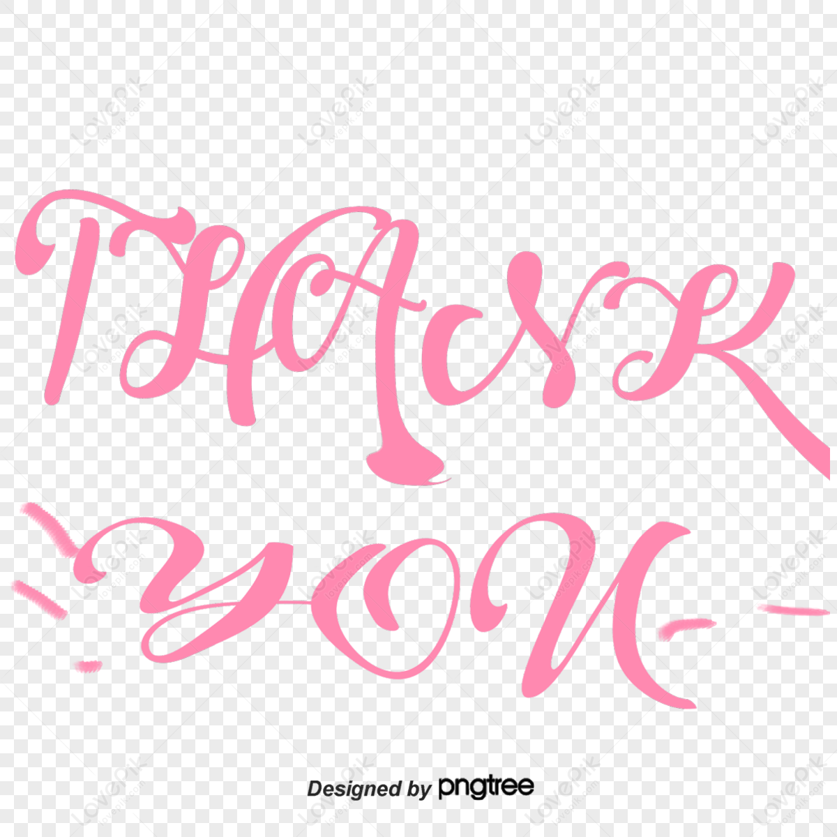 Thank You Handwriting PNG Images With Transparent Background | Free ...