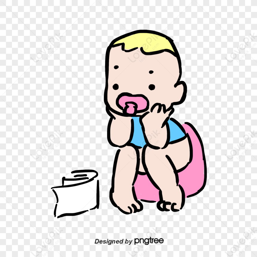 Pink Cartoon Baby Girl,girls,decorative,no Dig Png PNG Image And ...