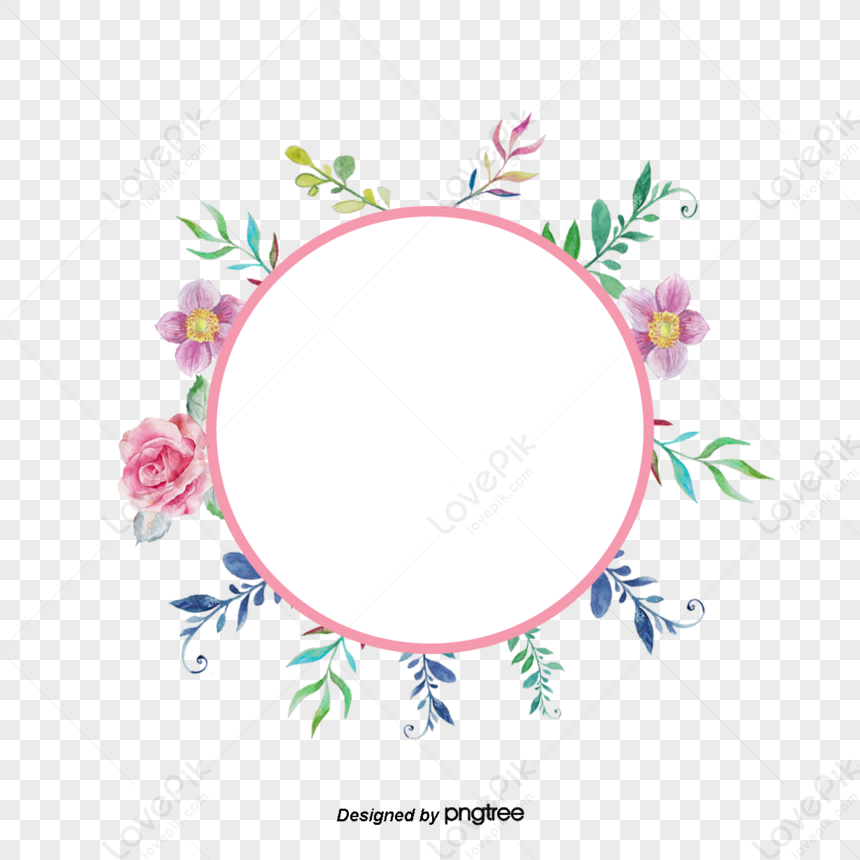 dessin de cercle de fleurs