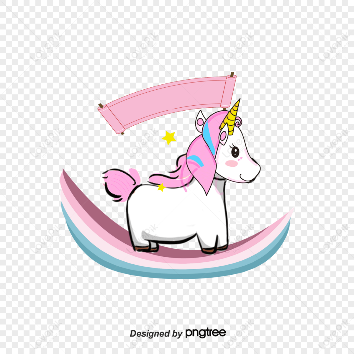 Pink Romantic Unicorn,rainbow Bridge,cartoon Unicorn,cute Unicorn PNG ...