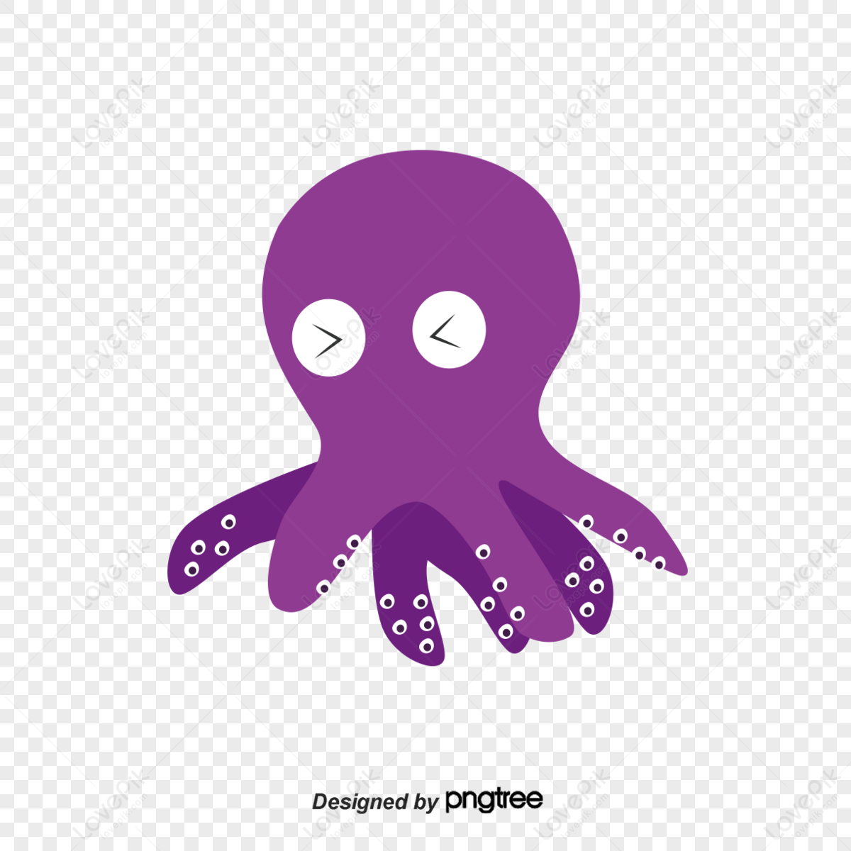 Purple Big Octopus PNG Images With Transparent Background | Free ...