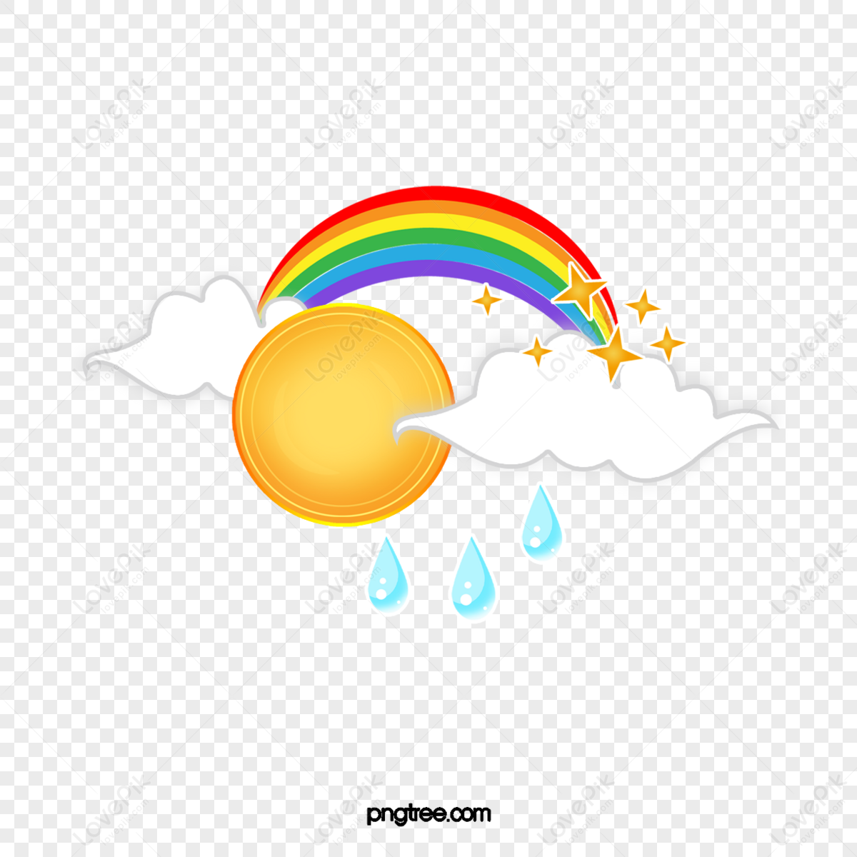 Nastro arcobaleno, cartone animato, modello png