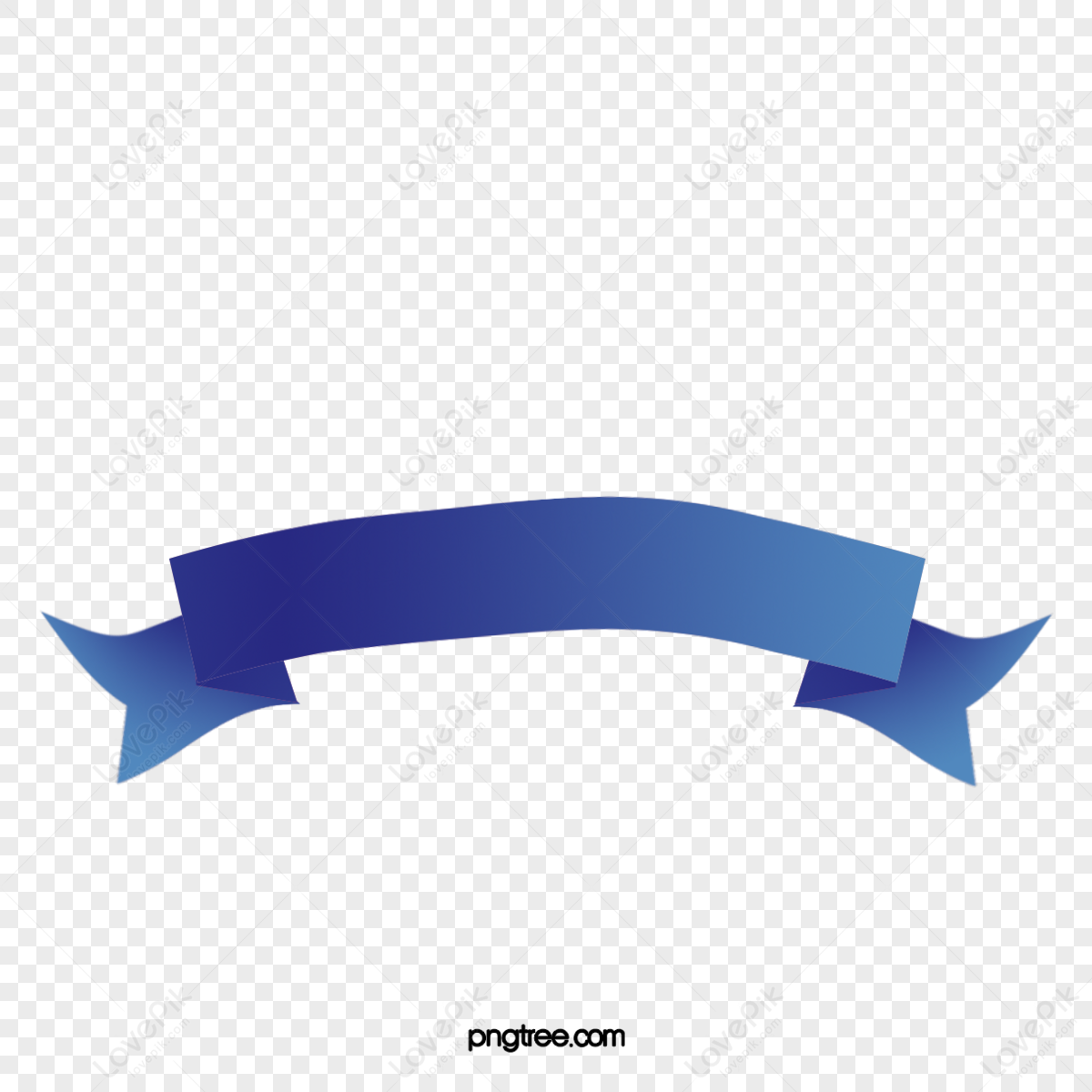 Simple Blue Ribbon,shine,banner,decorative PNG Transparent Background ...