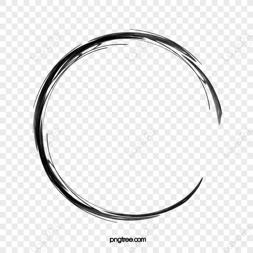 Simple Ink Ink Circle Brush,brush Stroke,hand Drawn Circle,painting ...