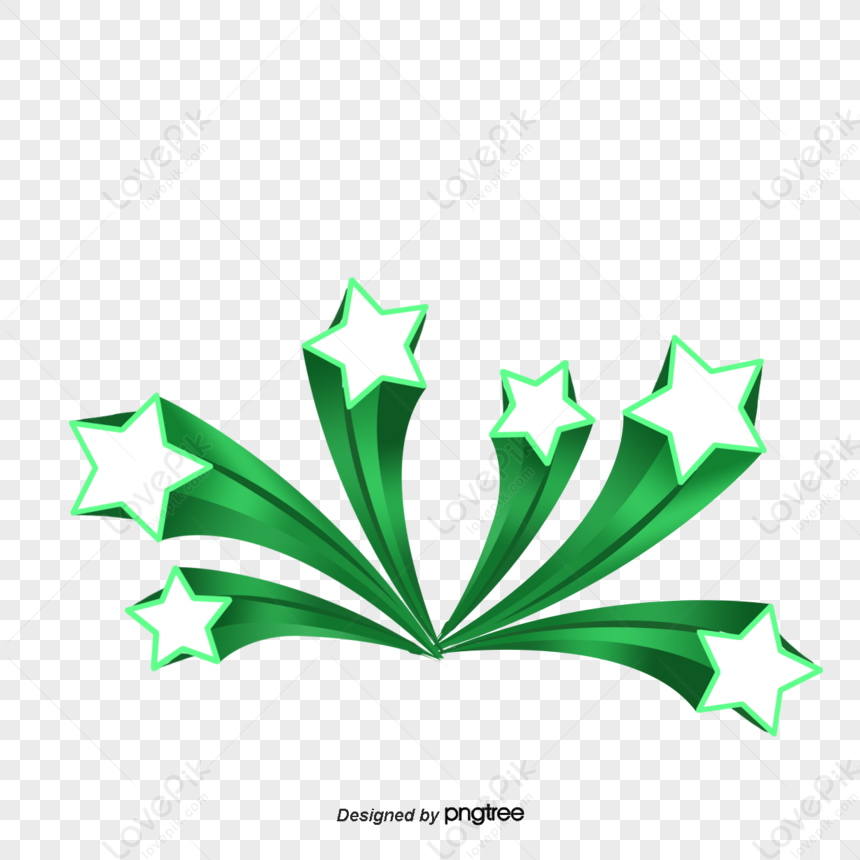 Green Five Pointed Star PNG Images, Star Clipart, Five Pointed