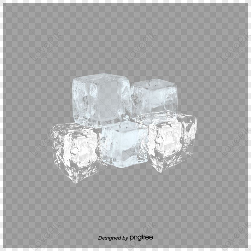 Transparent Cube Ice Decoration Pattern,leave The Png,decorative ...