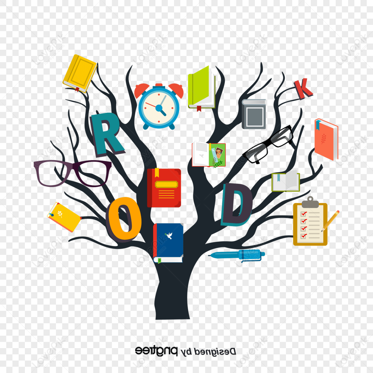 Tree Of Books,glasses,glass,logo PNG Image Free Download And Clipart ...