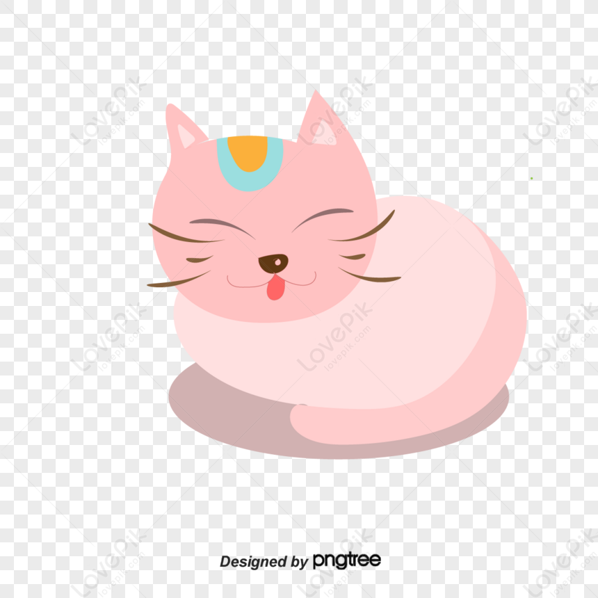 Vector Cartoon Fortune Cat,simple,hand Drawing,original PNG Transparent ...