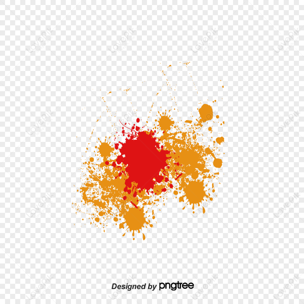 Vector Color Spray Dripping Stains Watercolor Stains Splash Grease Png