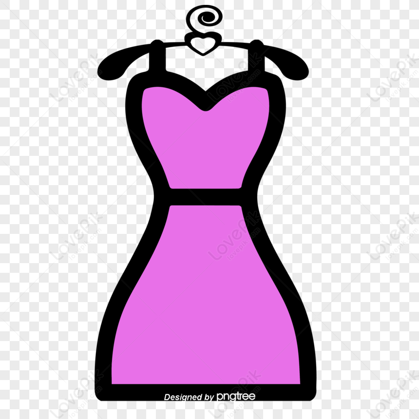 Pink Long Dress Flat Vector Illustration: Vector có sẵn (miễn phí bản  quyền) 2259046133 | Shutterstock