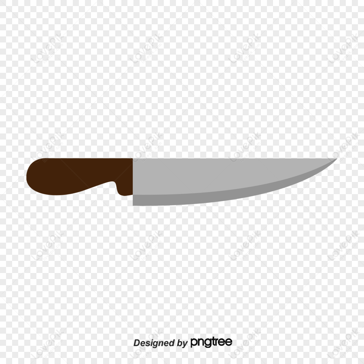 Premium Vector  Sharp knife illustration on transparent background