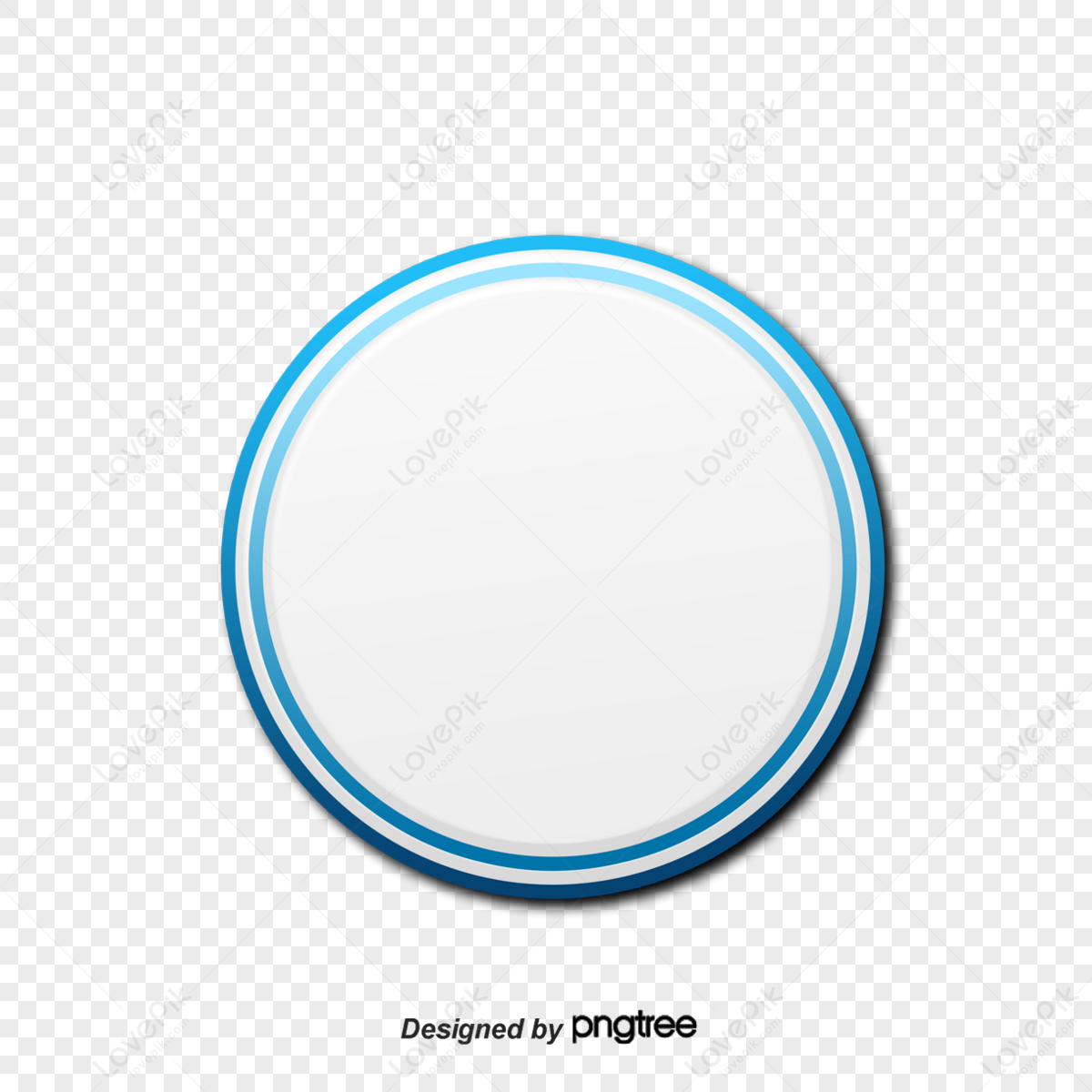 Vector Simple Round White Border Button Png,white Borders,abstract ...