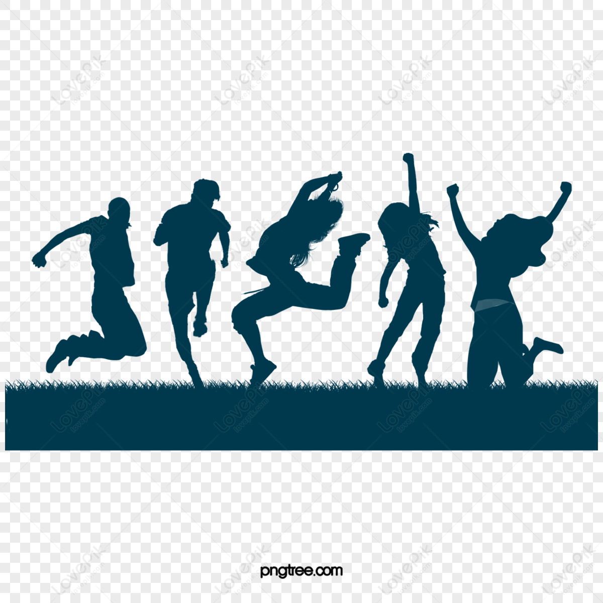 Jumping Silhouette PNG And Vector Images Free Download - Pngtree