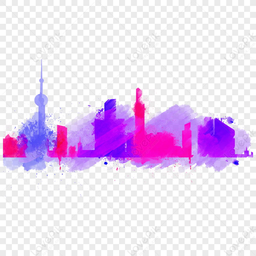 Cartoon Architecture Design Of Urban Life,ink,typing PNG Image Free ...