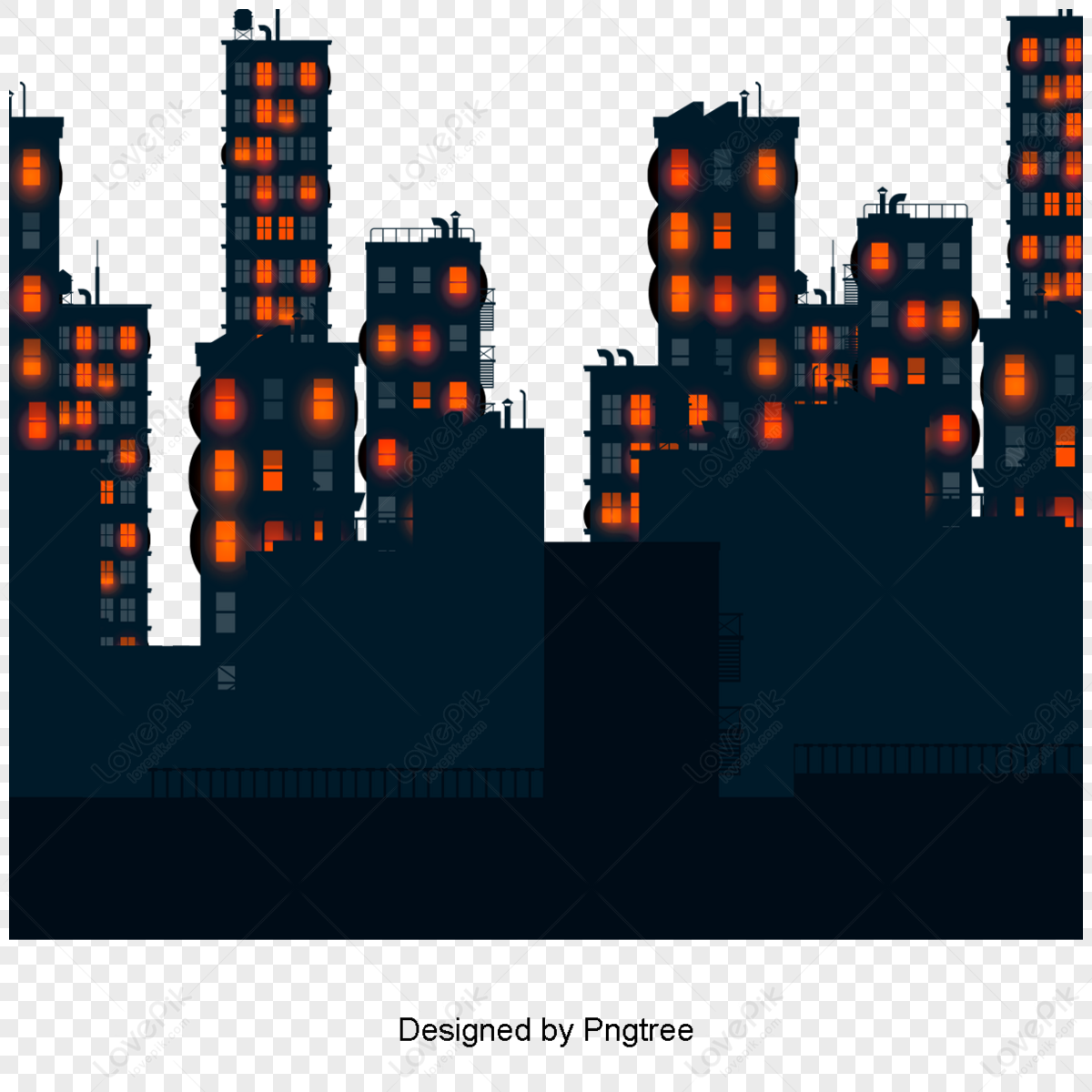 Cartoon Hand Painted City Building Design Business Abstract Architectural Png Image Free