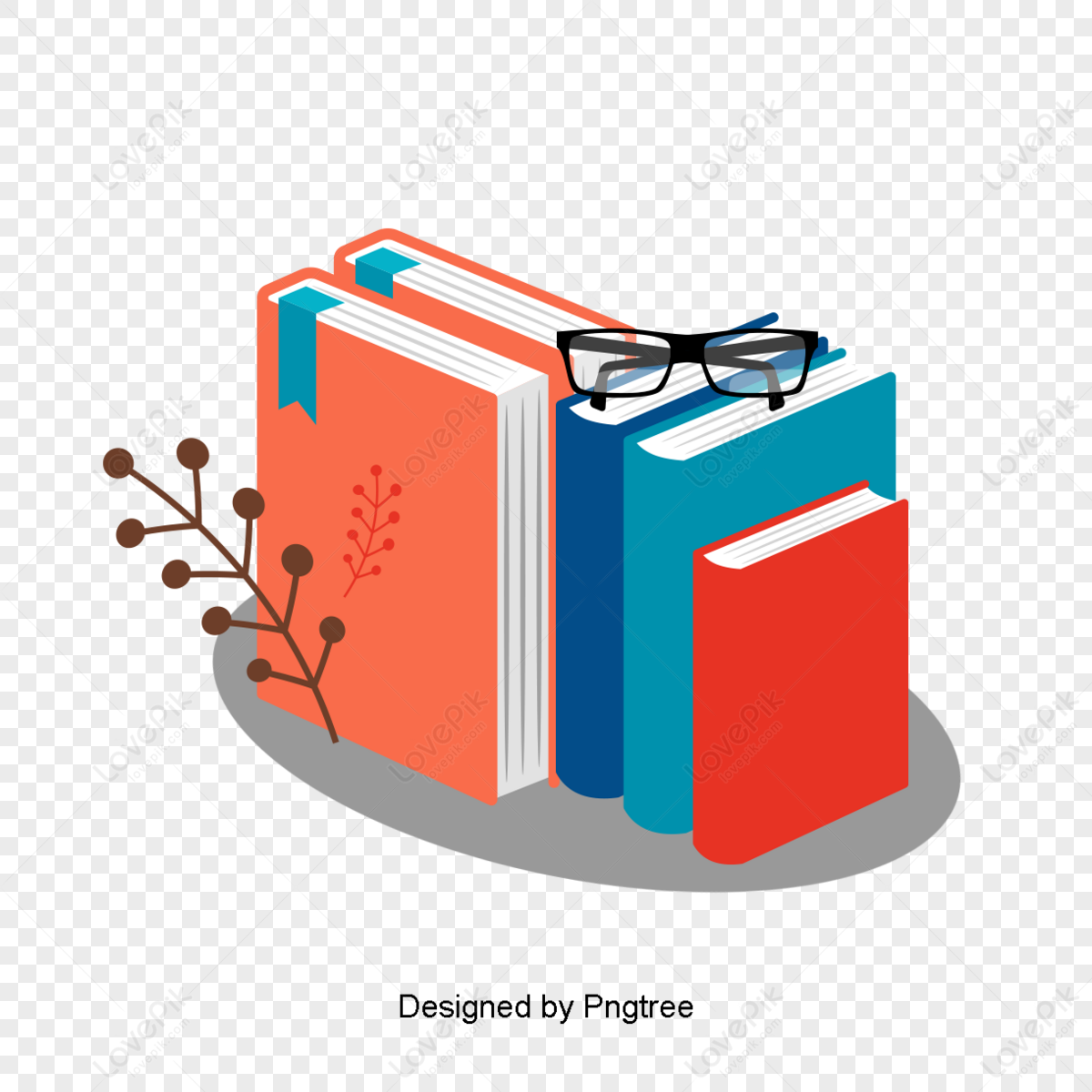 Colorful book design materials,graphics,principals,graphic png image