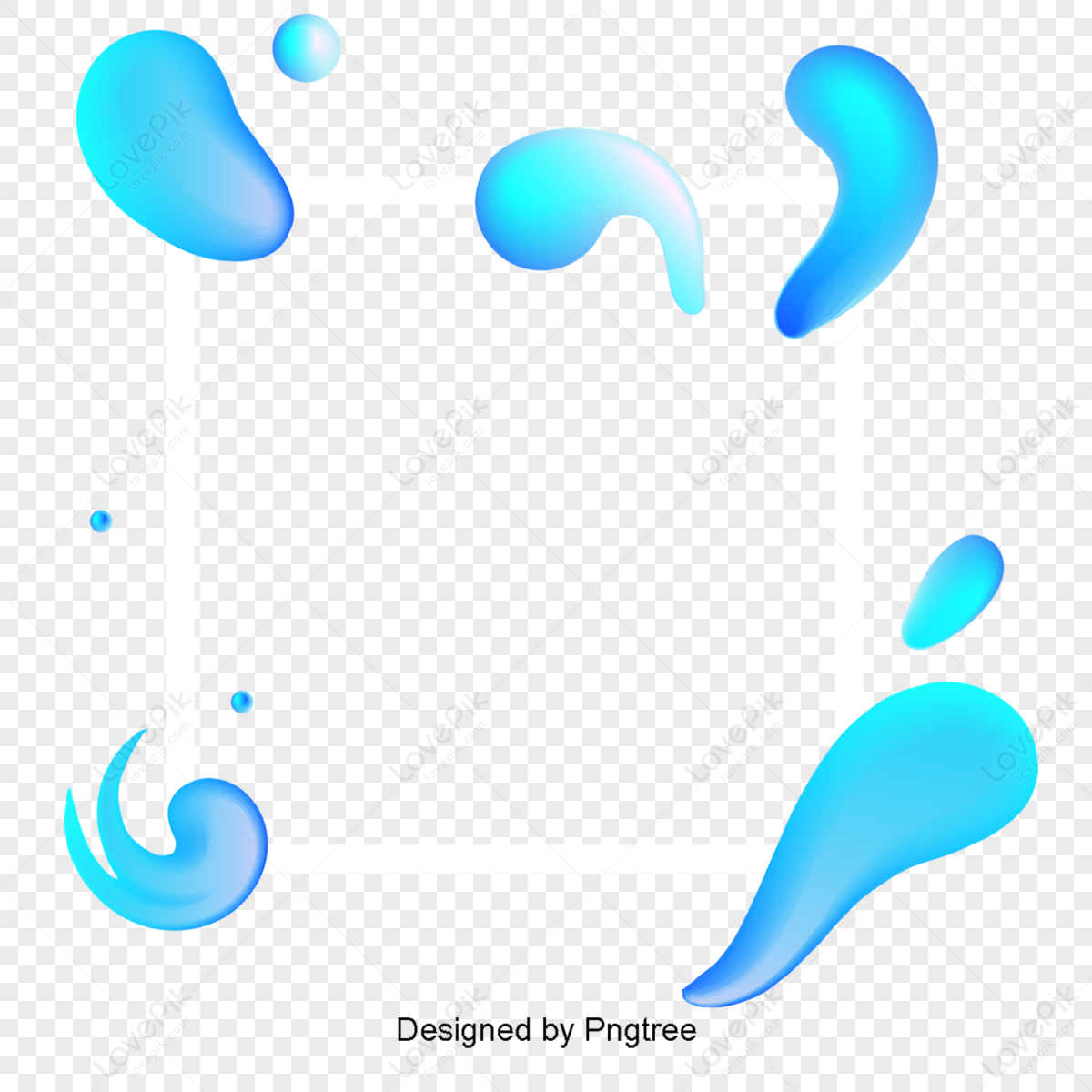 Cool Geometry Flat Gradient Border,box,cool Borders,dot PNG Picture And ...