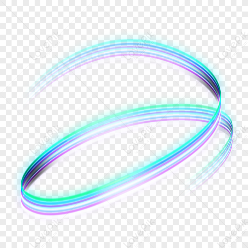 Simple Cartoon Abstract Gradient Curve Element,paint Hand,circle Png 