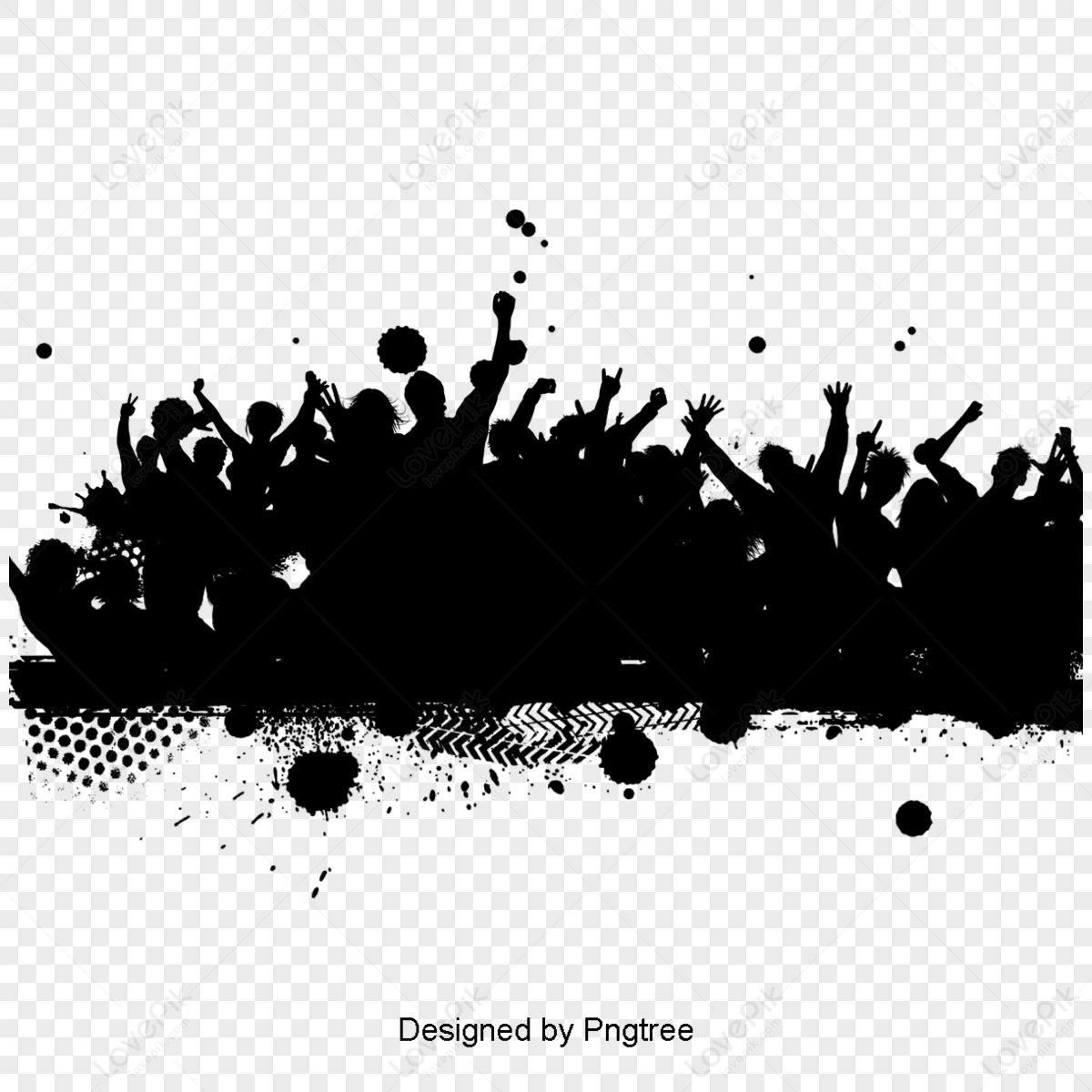 Party Crowd Background PNG Images With Transparent Background | Free ...