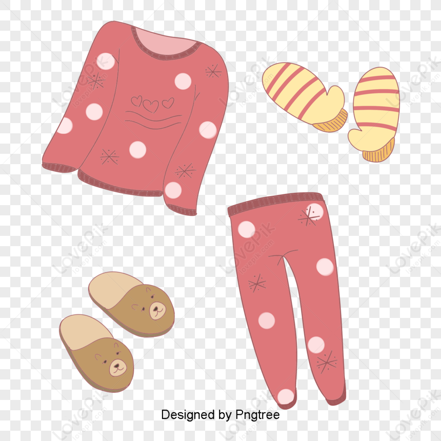 Hand-painted Illustrations Of Lovely Winter Knitted Fabrics,clothing ...