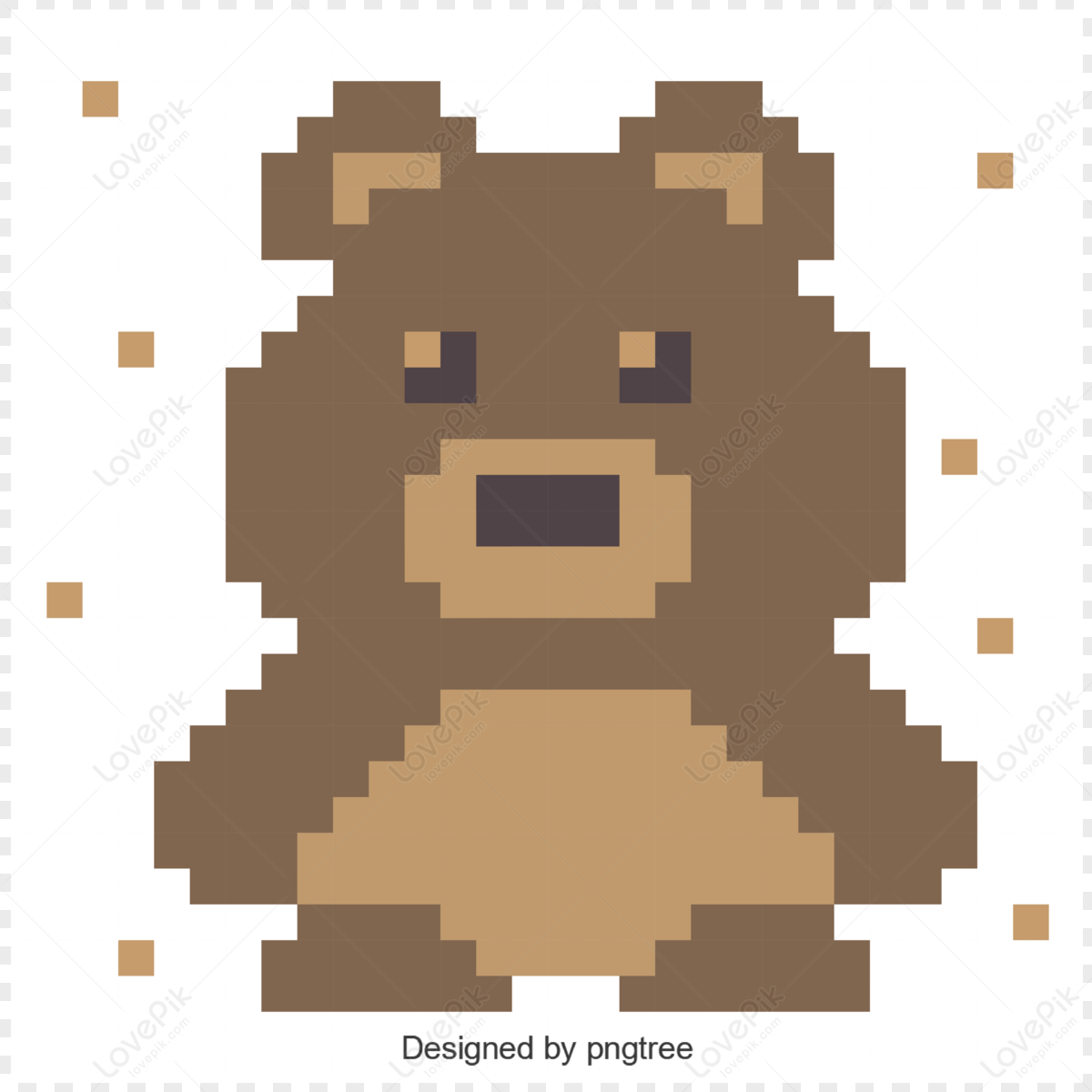 Bear Cartoon png download - 690*770 - Free Transparent Pixel Art png  Download. - CleanPNG / KissPNG