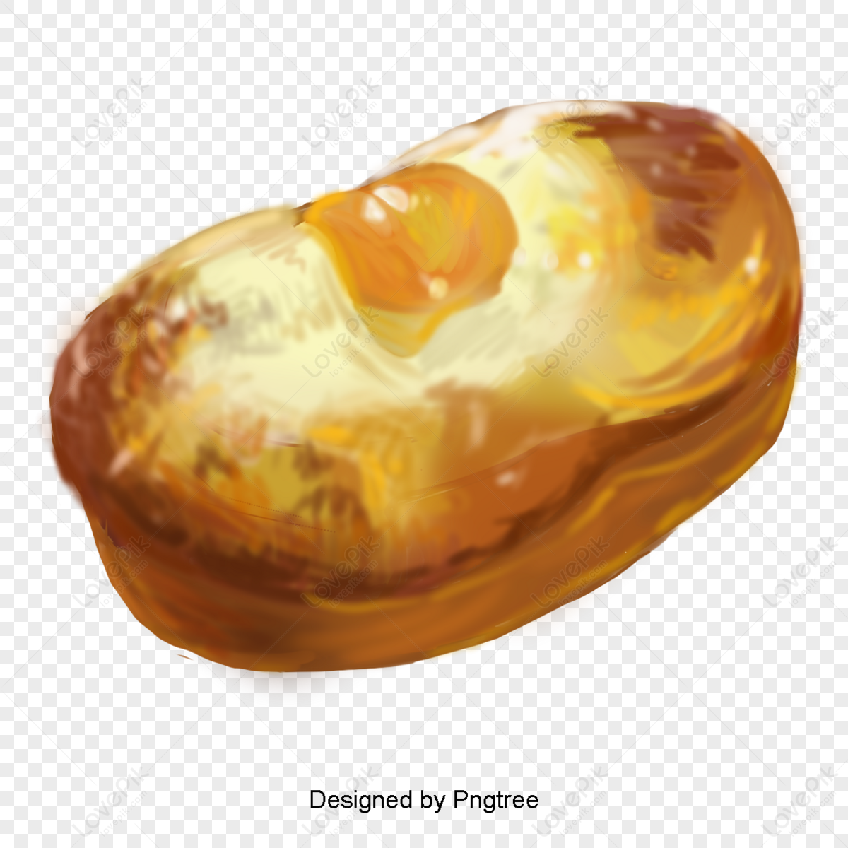 South Korea  food eggs bread hand painted illustrations,foods,painting illustrator png image free download