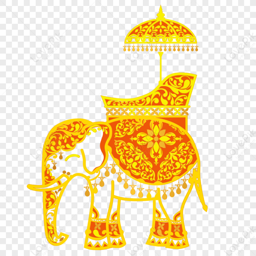 Thailand Elephant Pattern,illustration,illustrations,anime PNG Image ...