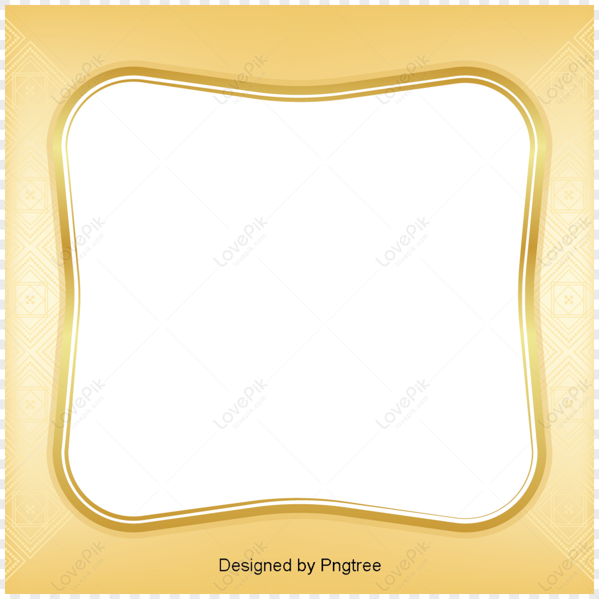 Simple Yellow Border PNG Images With Transparent Background | Free ...