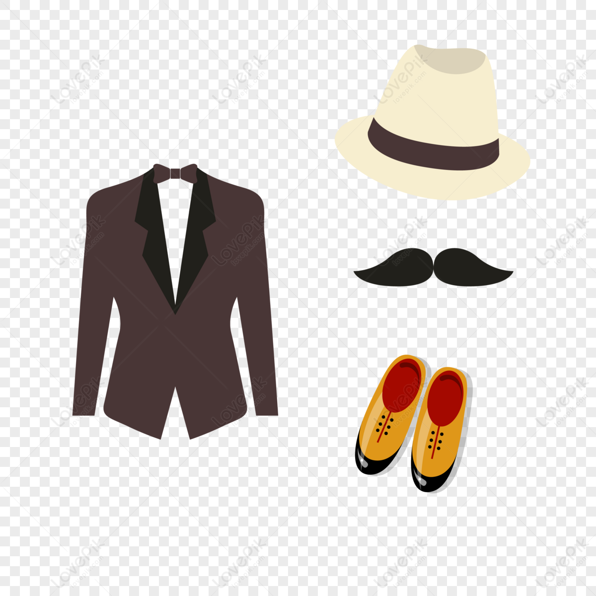 Modern Suit Illustration Vector, Official Suit, Modern