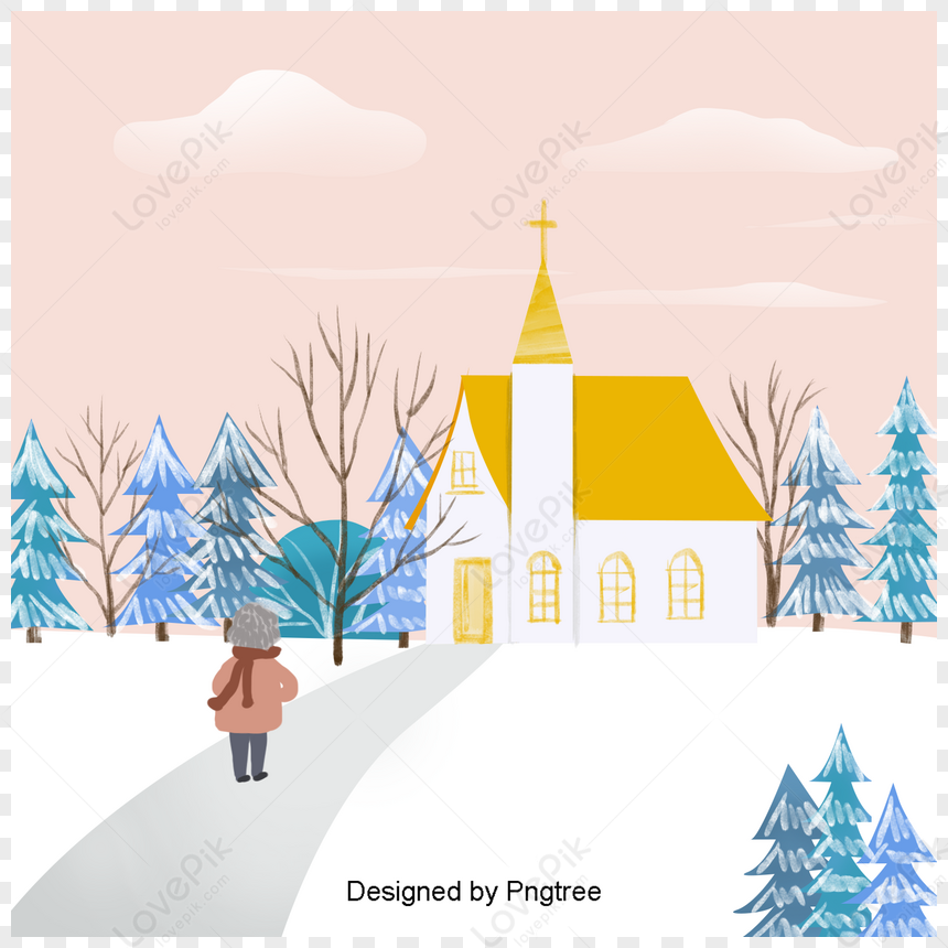 Holy Church Illustration Hand-painted Illustration Background,churches ...