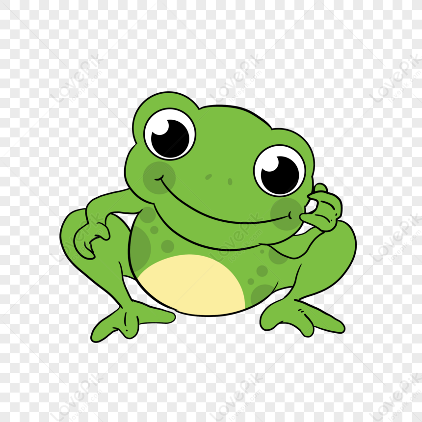 Funny Little Green Frog,cute Cartoon,cartoons,lovely Frog PNG ...