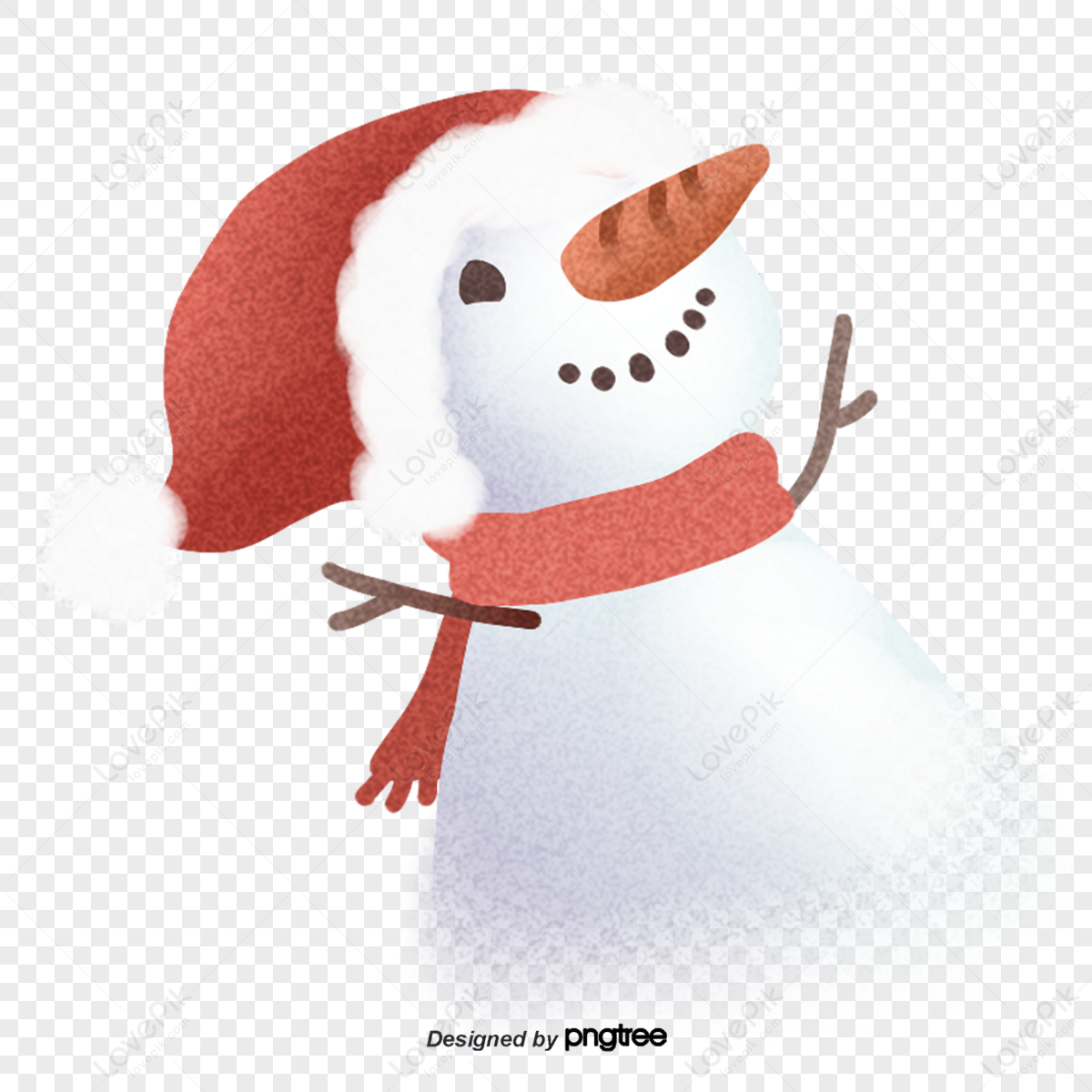 A Snowman Looking Up At The Sky,decorative,typing Free PNG And Clipart ...