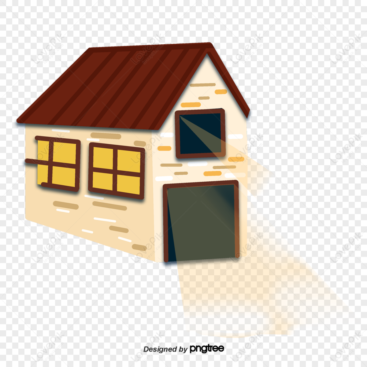 A Room With Lights On,building,garage,illustration Free PNG And Clipart ...