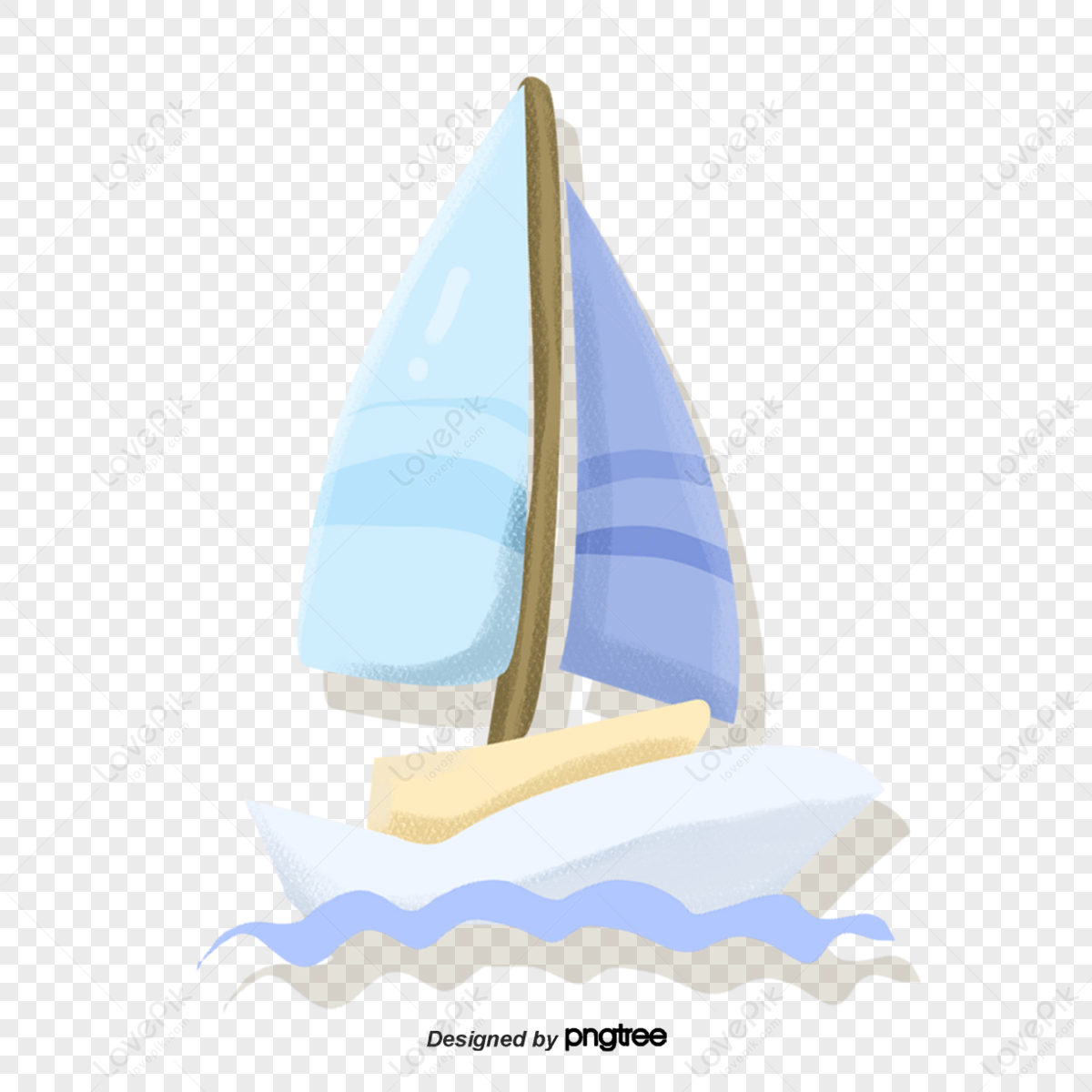 A small sail sails far in the sea,creative,sailing png image