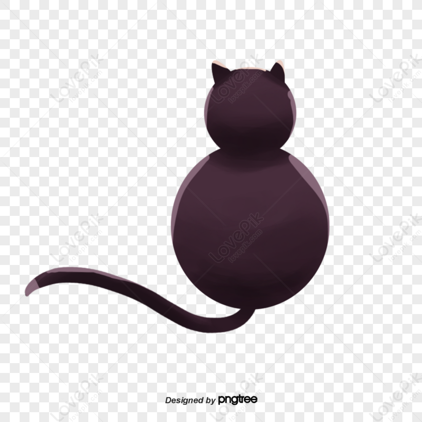 Gatto Nero,silhouette PSD Immagine Gratis, Grafica download su Lovepik