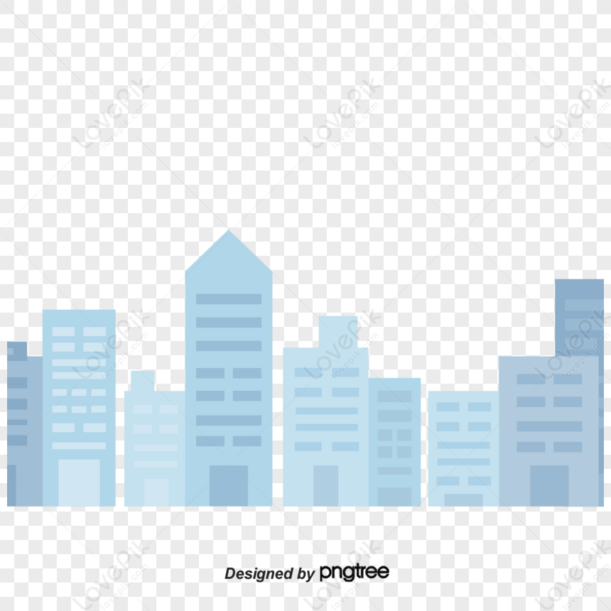 Blue Building Cartoon Style,modern,drawing,news PNG Image Free Download ...