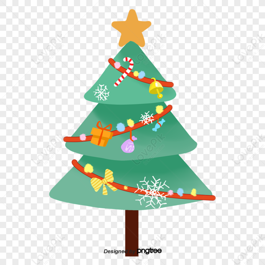 Desenho De Elemento árvore Natal PNG , Clipart De árvore De Natal, Desenho  Animado, Criativo Imagem PNG e PSD Para Download Gratuito