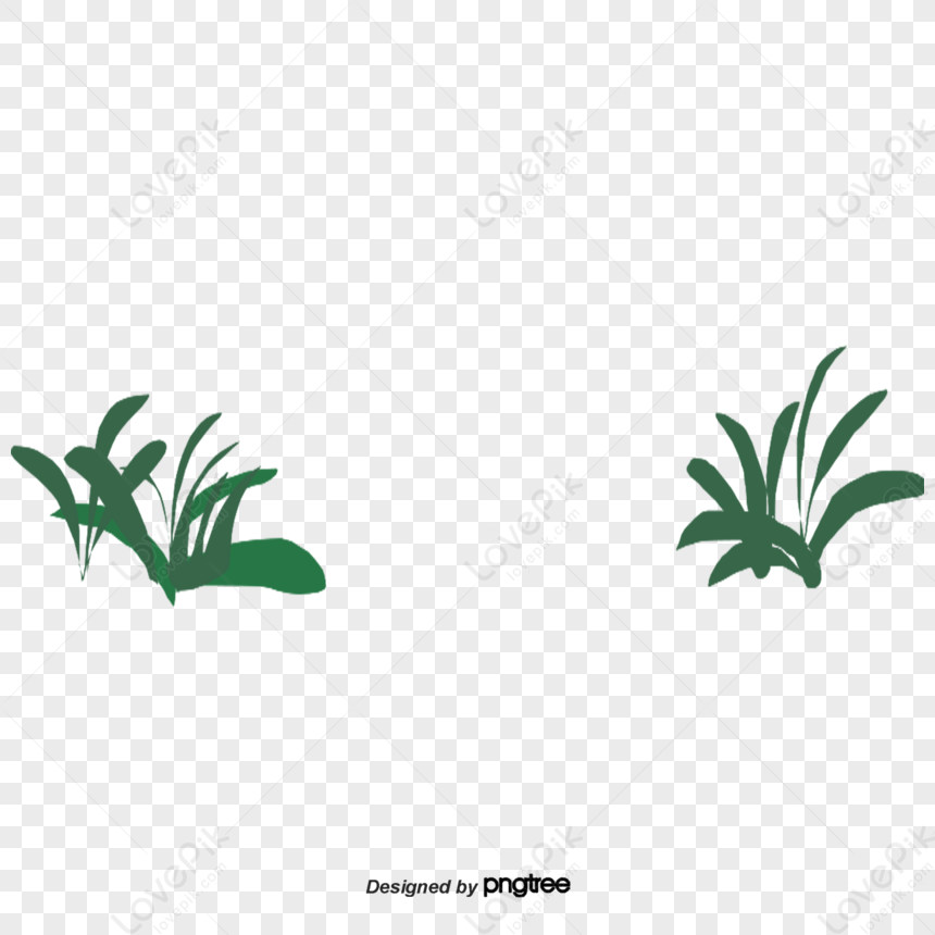 Cartoon Green Grass,zen,tree,cannabis PNG Hd Transparent Image And ...