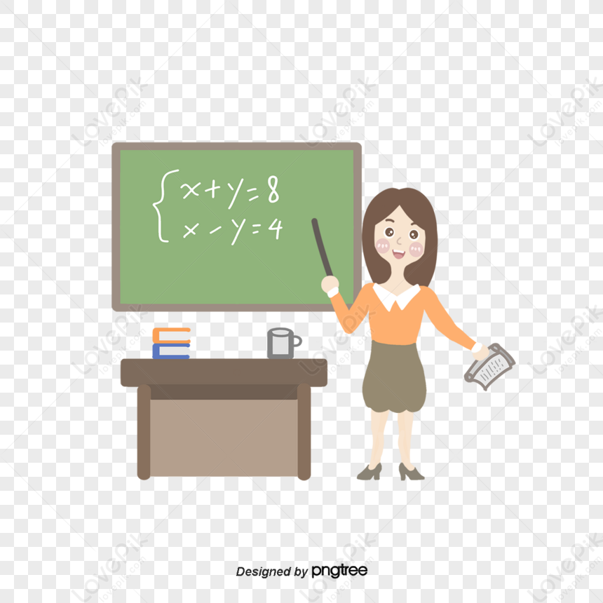 Cartoon Lovely Platform Blackboard Classroom Teacher,celebration,the ...