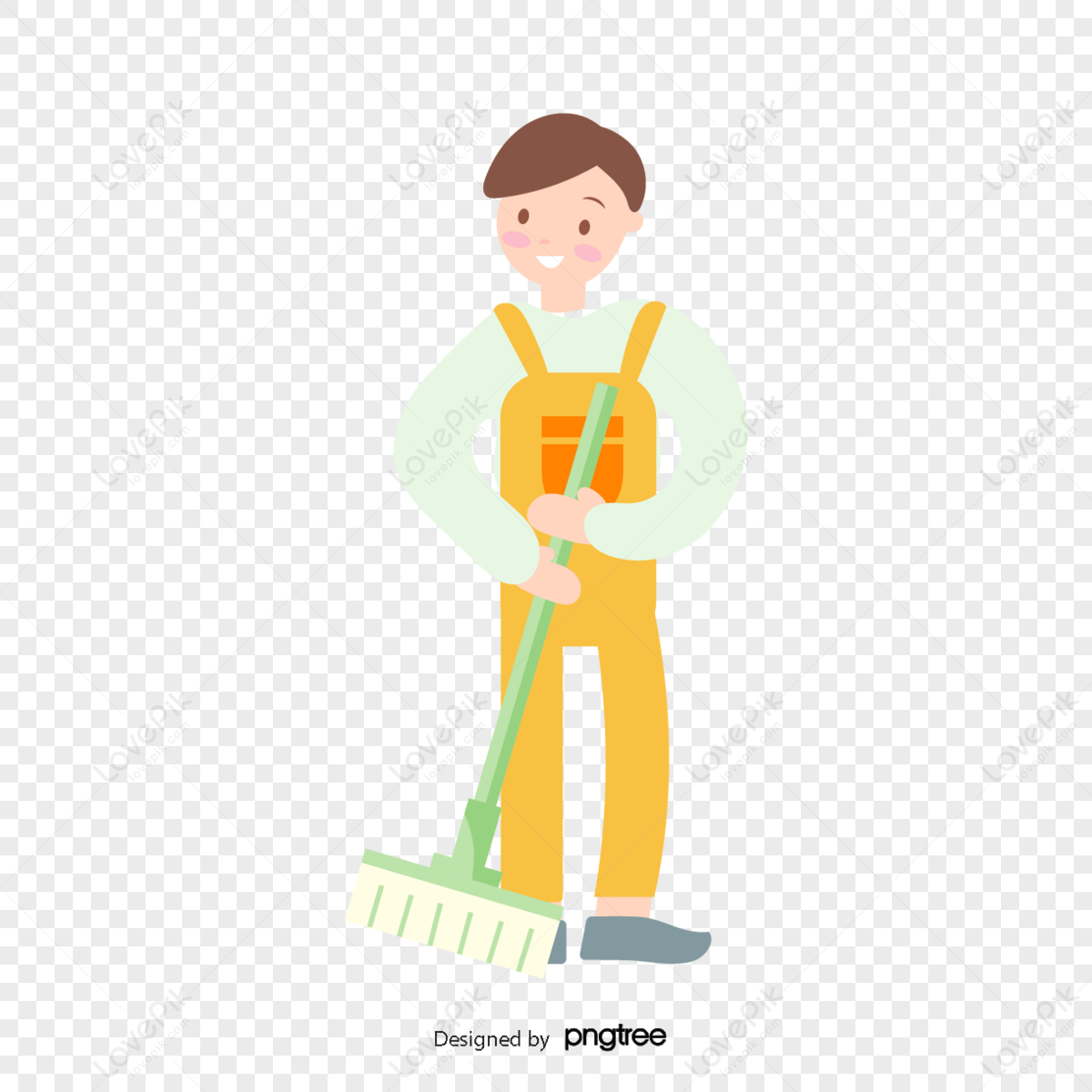 Boys With Brooms PNG Images With Transparent Background | Free Download ...