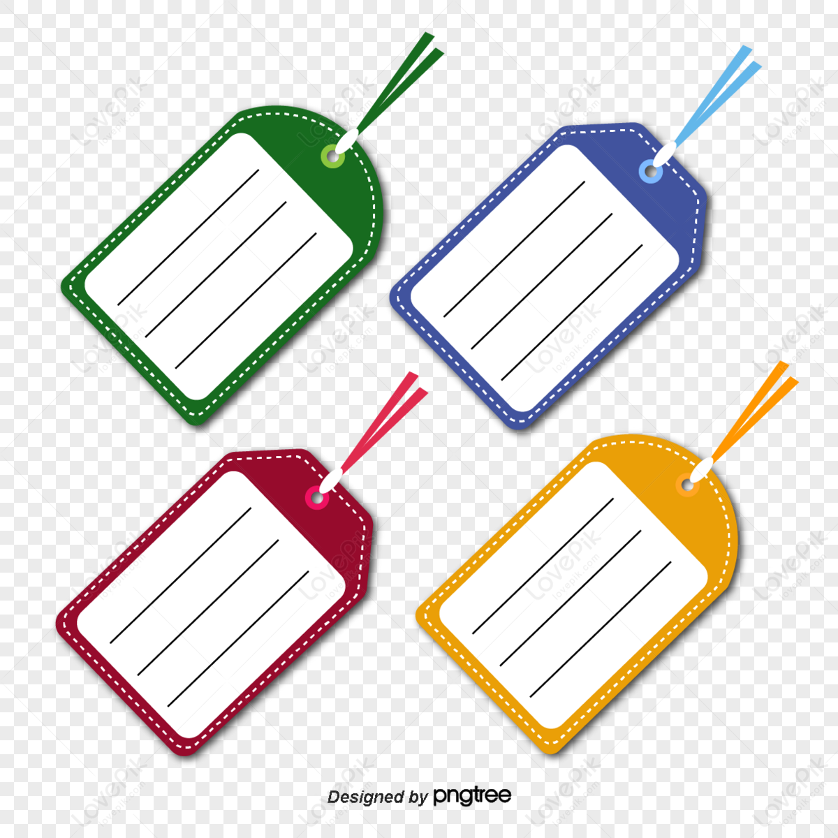 Cartoon colourful luggage tag combination,color,cartoon baggage tag,travel luggage tag png hd transparent image