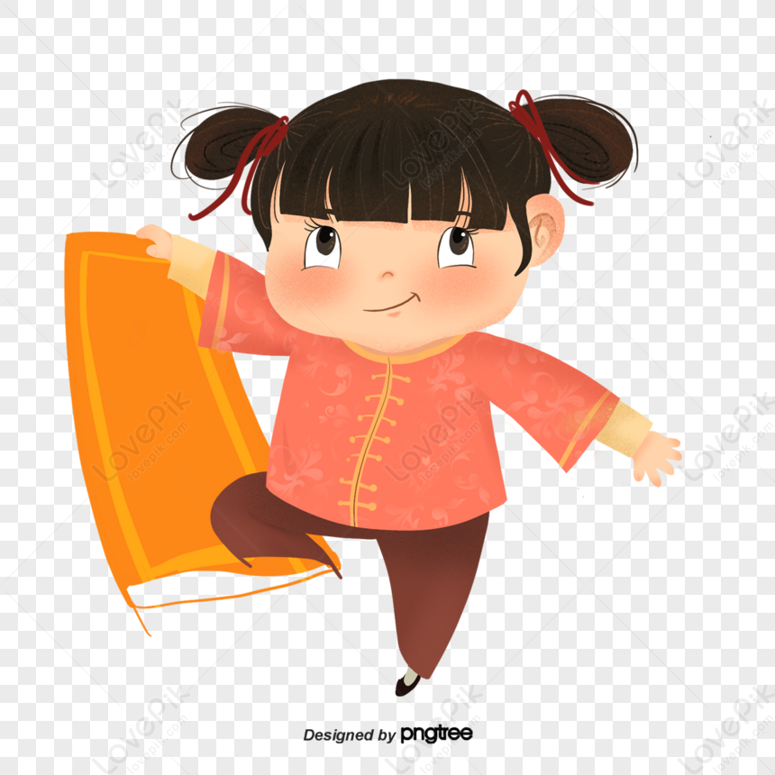 Cartoon Cute Kungfu Girl,indoors,illustration,character PNG Image Free ...